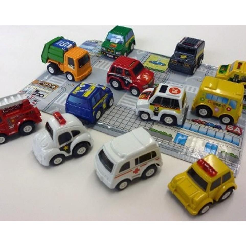 Sét túi 6 ô tô đồ chơi chạy cót mini cho bé yêu