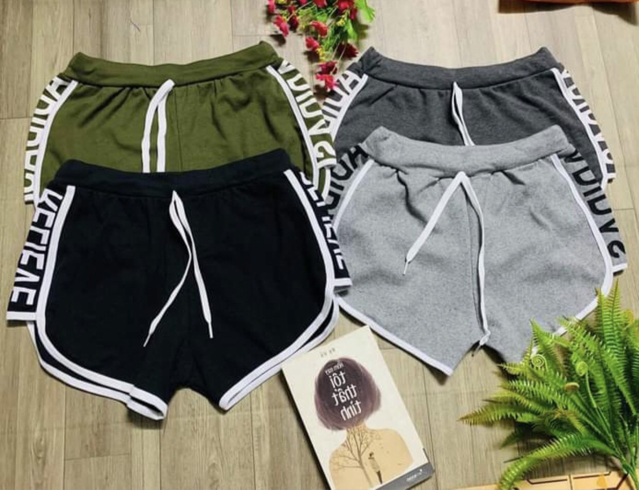 quần short nữ chất thun COTTON mềm mịn co giản