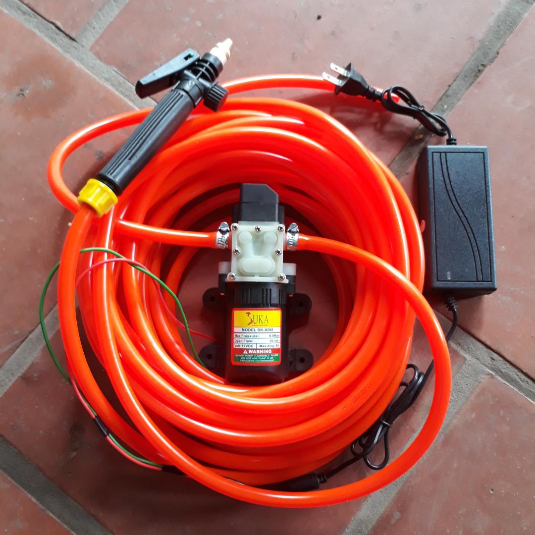 Bộ Máy bơm rửa xe tăng áp lực nước mini