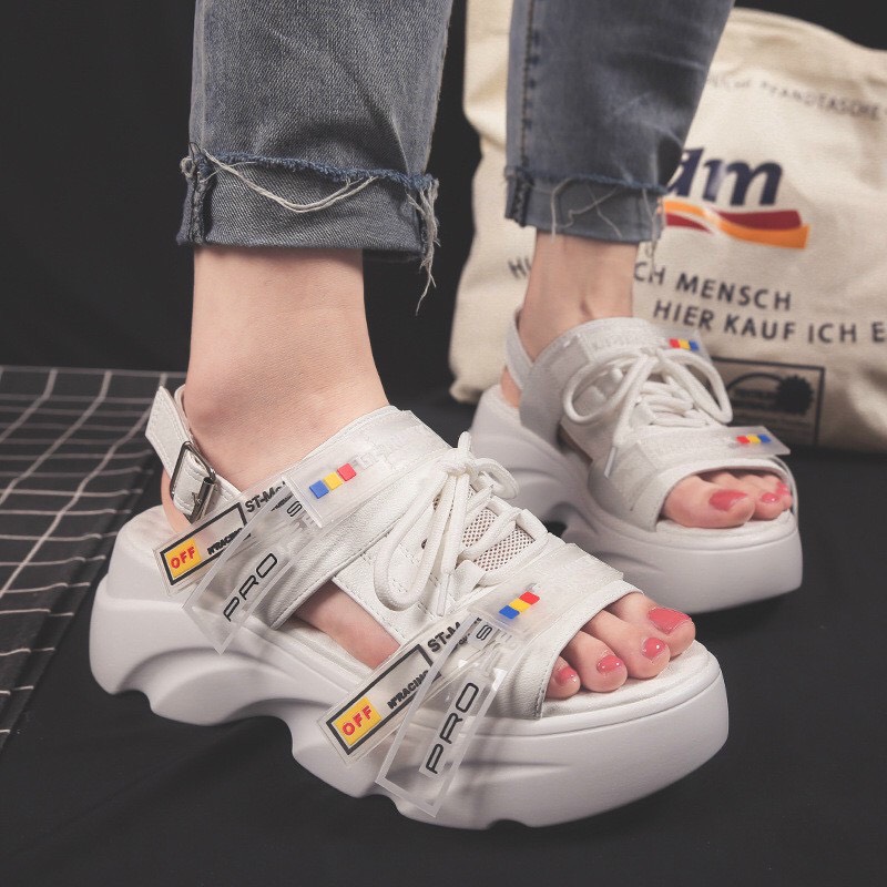Sandal độn đế cao 7cm siêu đỉnh