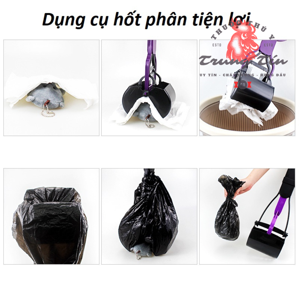 dụng cụ hốt phân dành cho chó mèo , tiện lợi (kích thướt dài 60cm)
