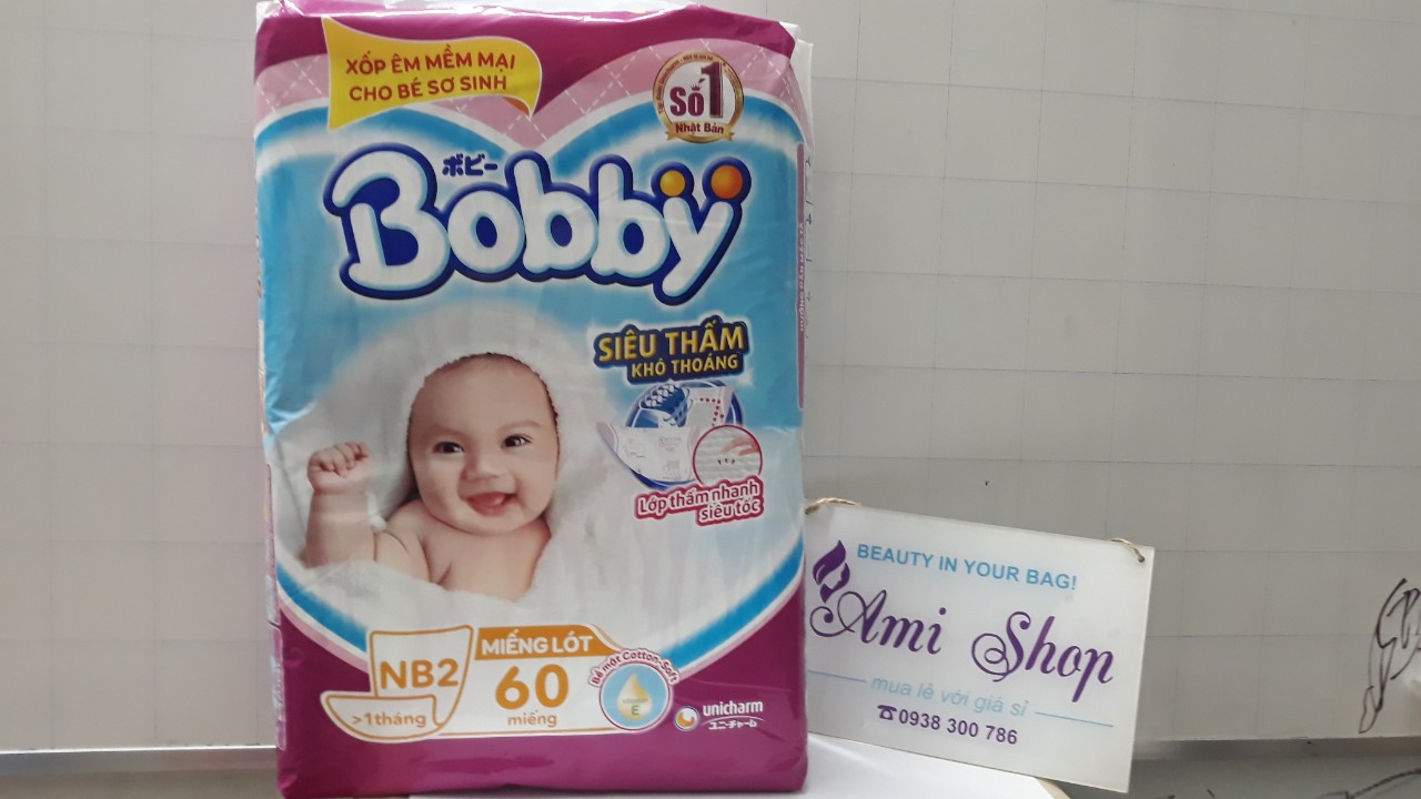Miếng Lót sơ sinh Bobby Newborn 2 - 60 Miếng