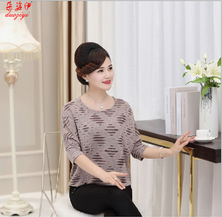 Áo trung niên nữ tay lỡ