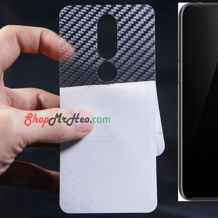 Miếng dán lưng vân Carbon cho Nokia 5.1 Plus – X5