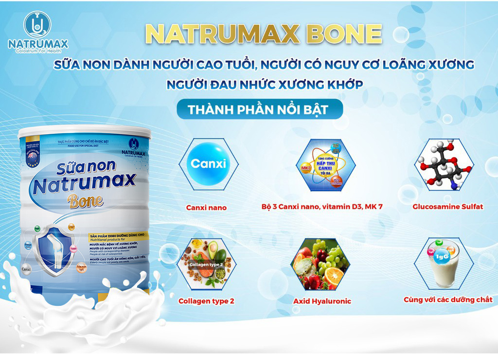 [MIỄN SHIP] Sữa non Natrumax Bone 800gr chính hãng Date lô mới