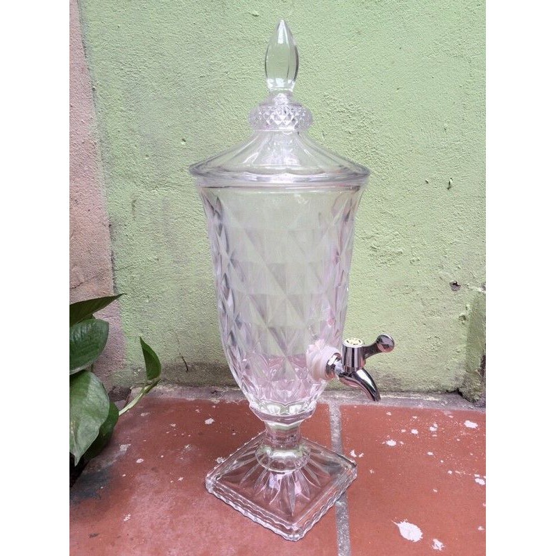 Bình Thủy Tinh Đựng Nước Có Vòi 2lít