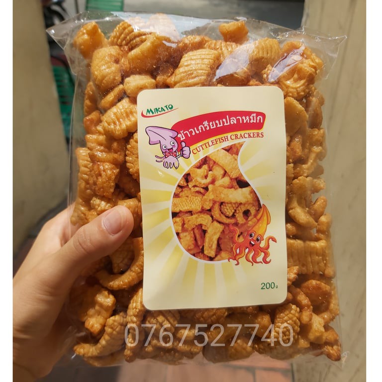 [COMBO 2 GÓI] Bánh Snack Bim Bim Mực Thái Lan 200g