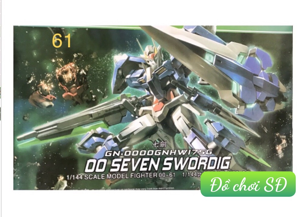 Gundam - hộp lắp ráp 00 seven swordig 61