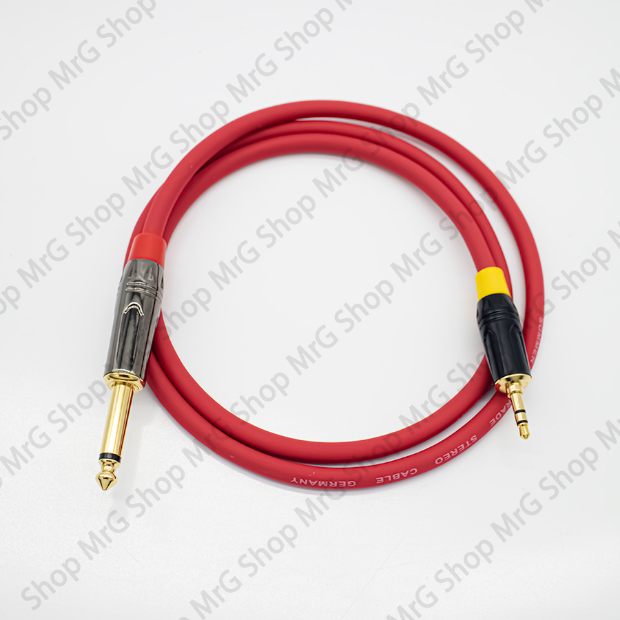 Dây Jack 6.5mm mono Ra 3.5mm stereo dài 4met 3met 2met 1met - MrG dây 3 5mm ra 6 Ly, dây 6 ly ra 3.5, dây âm thanh jạck 3.5 ra 6.5ly, cáp 3.5 ra 6ly, dây tín hiệu jack 6ly ra 3.5ly