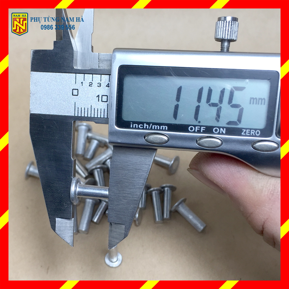50gr Đinh nhôm tán đường kính thân phi 4 và phi 5
