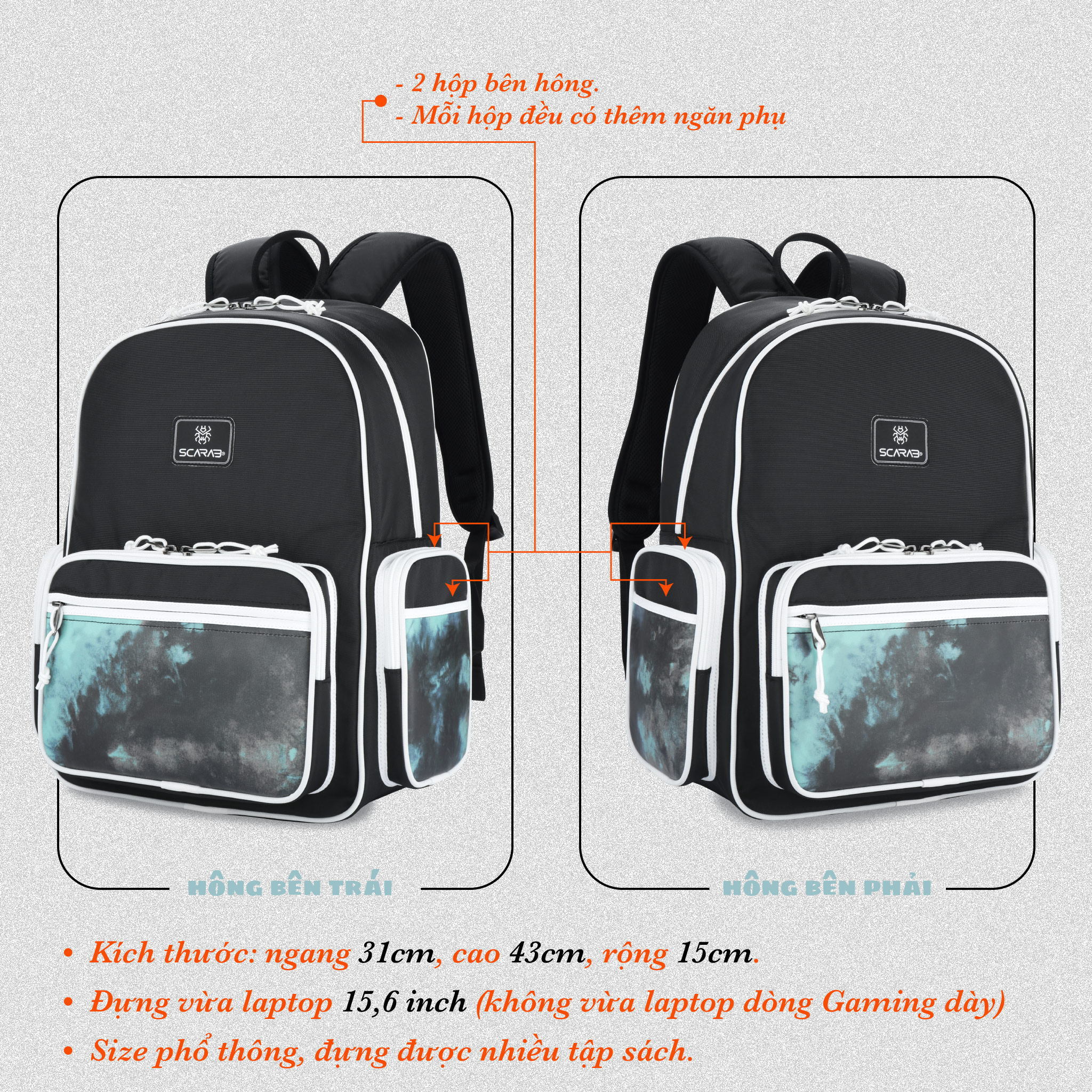 Balo Đi Học SCARAB - ESTATE™ Backpack Unisex