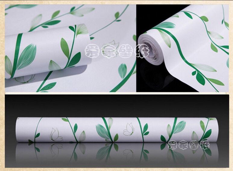 [HCM]Cuộn 5M decal giấy dán tường (có sẵn keo) - dây cỏ xanh