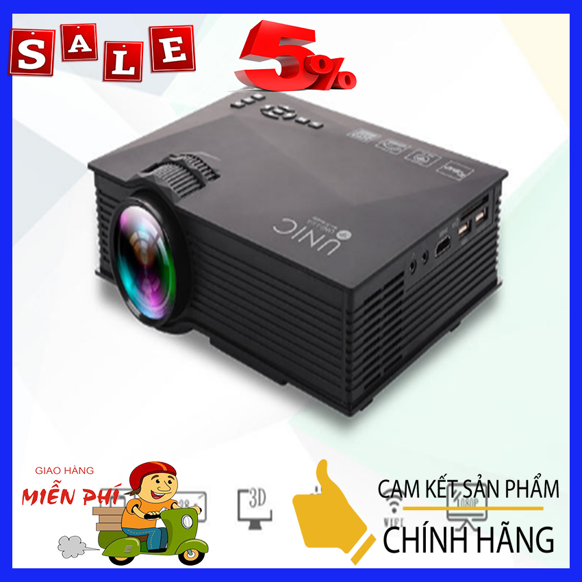 Máy chiếu mini LEJIADA UC46, 1080p kết nối wifi