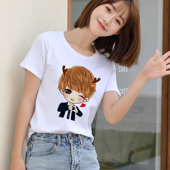 Áo Thun In Hình chibi Nam Dễ Thương