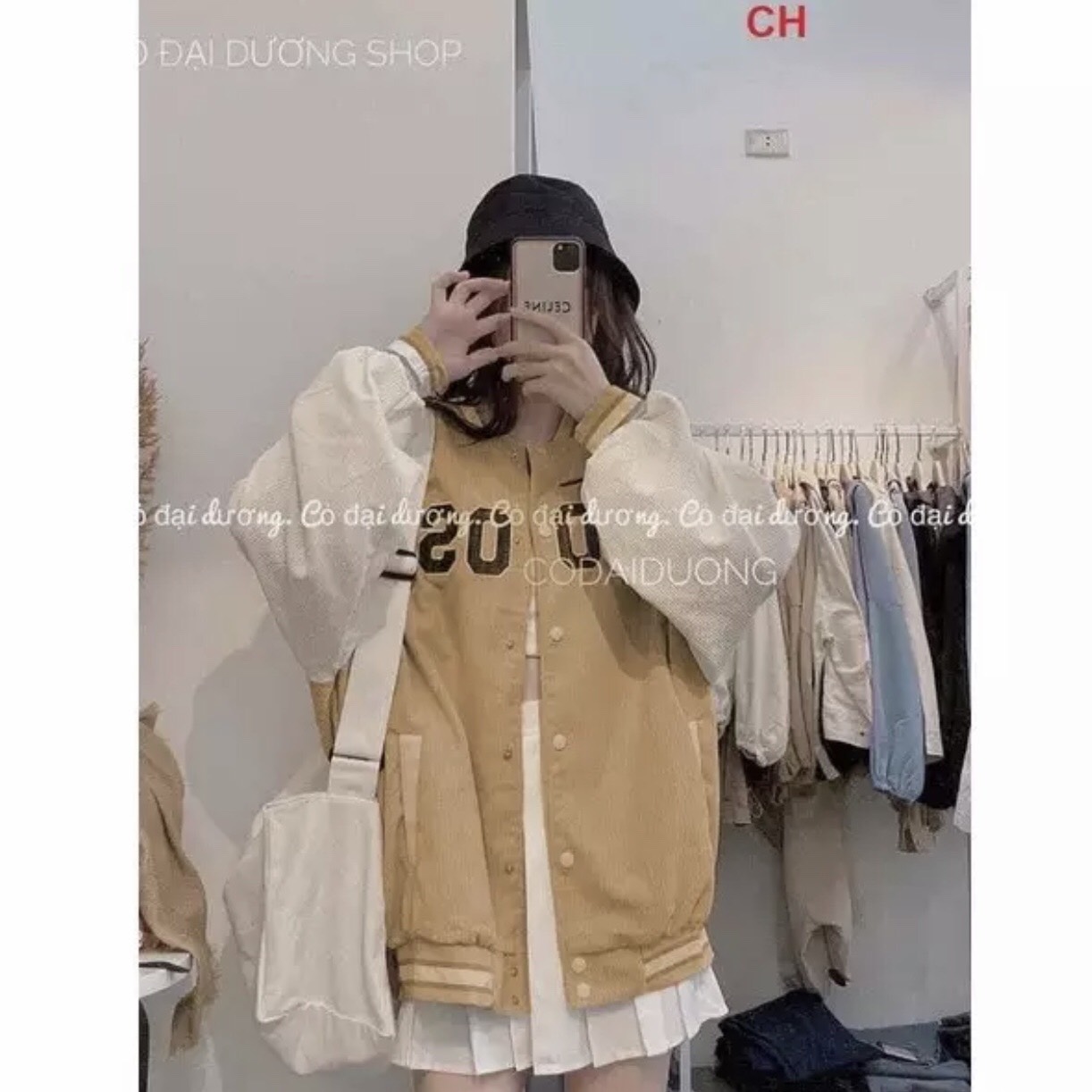 Áo khoác bomber nhung OSE CH12
