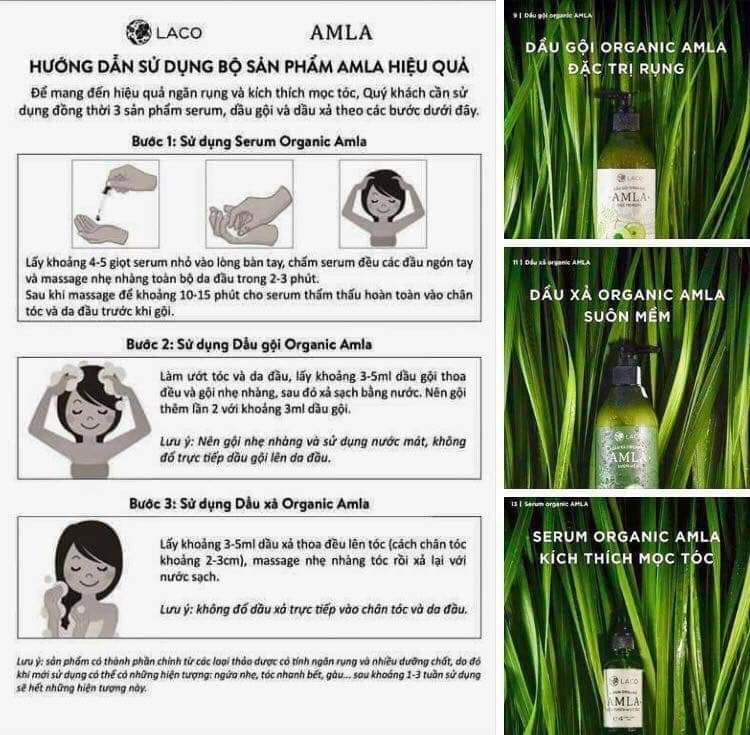 Serum Organic AMLA dưỡng tóc