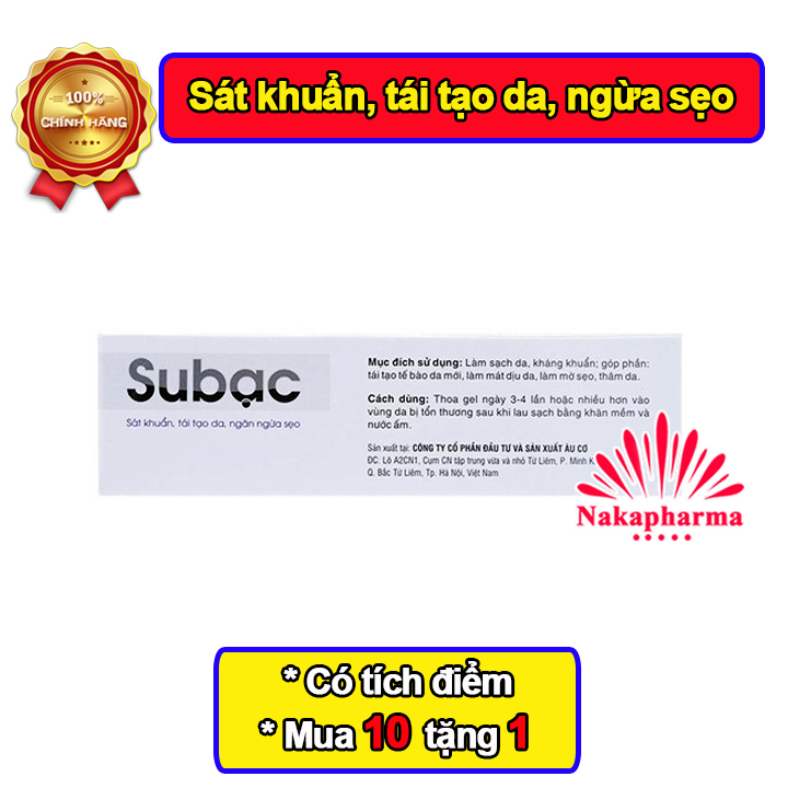 Kem sát khuẩn da Subac