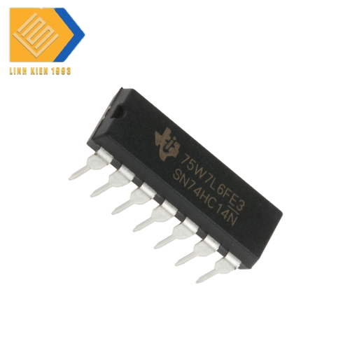 IC lo gic 74HC14N chân cắm DIP14 Hex Schmitt Trigger Inverter