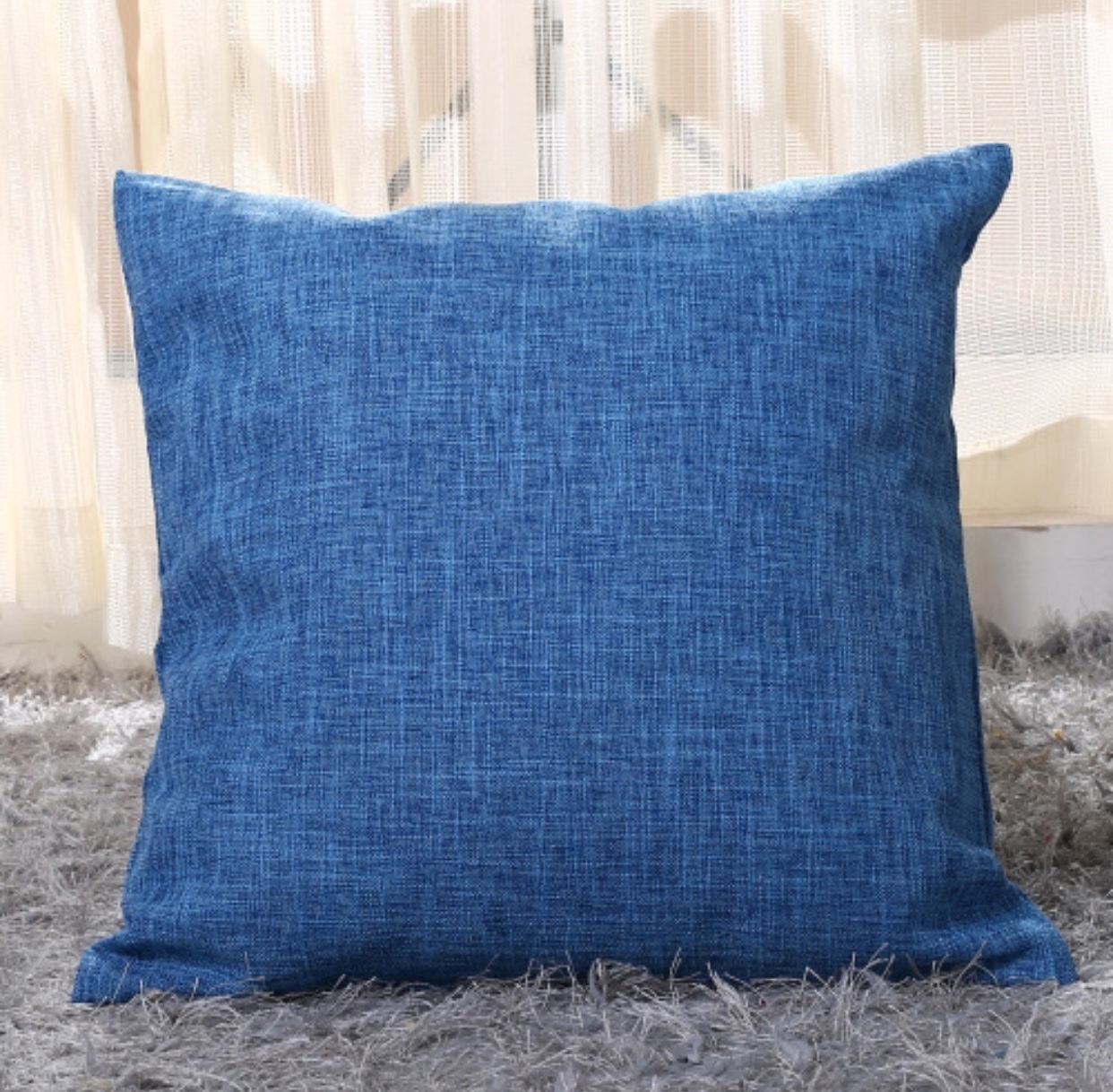 [HCM][ SIZE 50cm ] VỎ Gối Tựa Lưng Gối Sofa Vải BỐ GAI MỀM Trơn Màu Cao Cấp