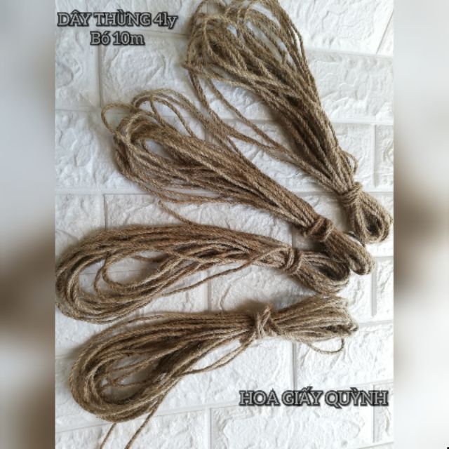 Bó 10m dây thừng 2mm/2.5mm/3mm/4mm