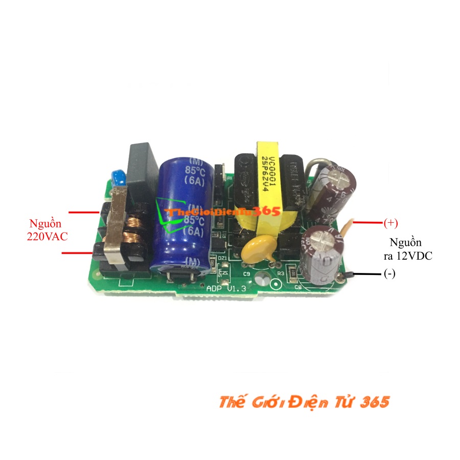 Bo Mạch Nguồn 12V 2A