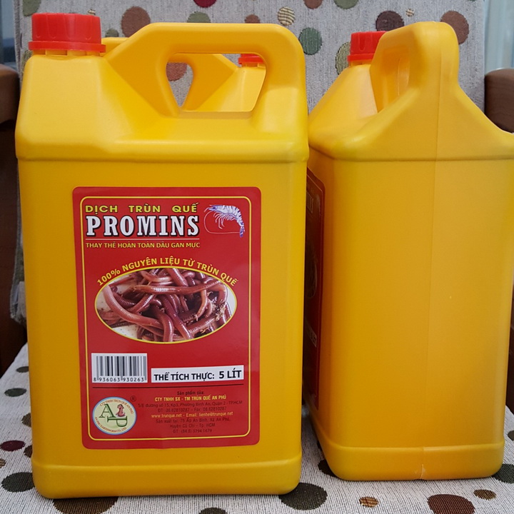 Dịch trùn quế promins dùng cho cá tra can 5 lit