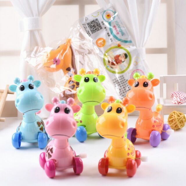 [HCM]Đồ chơi vặn cót hình con Hươu Cao Cổ