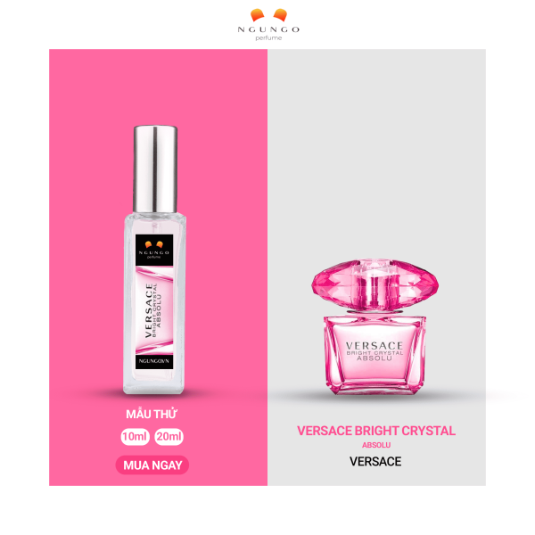 Nước hoa Versace Bright Crystal Absolu [travel size] mẫu dùng thử, nhỏ gọn bỏ túi
