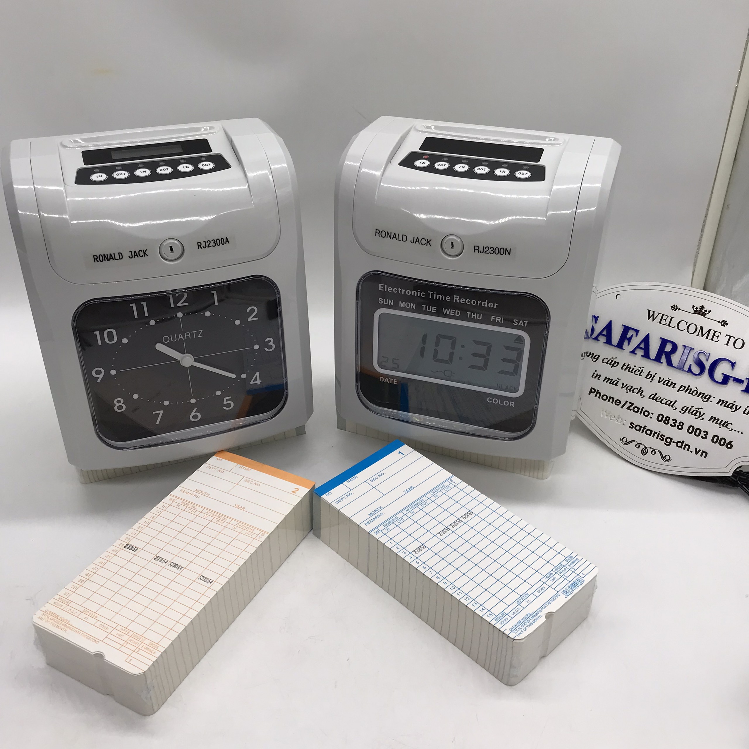 Máy Chấm công Thẻ giấy 2300A & 2300N ( tùy chọn)