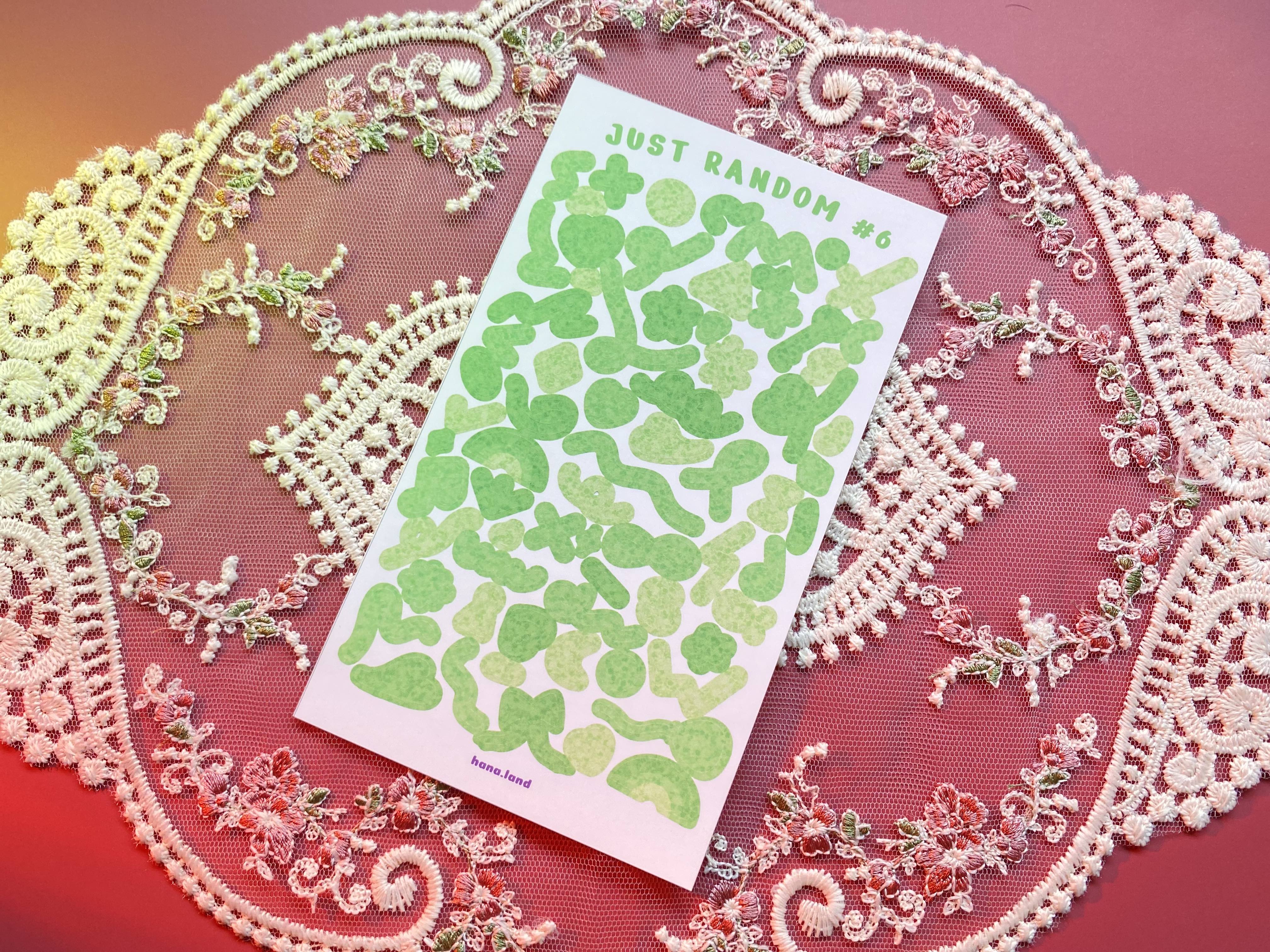 [Random] Sticker decal trang trí confetti nơ bóng Just Random _ hanaland