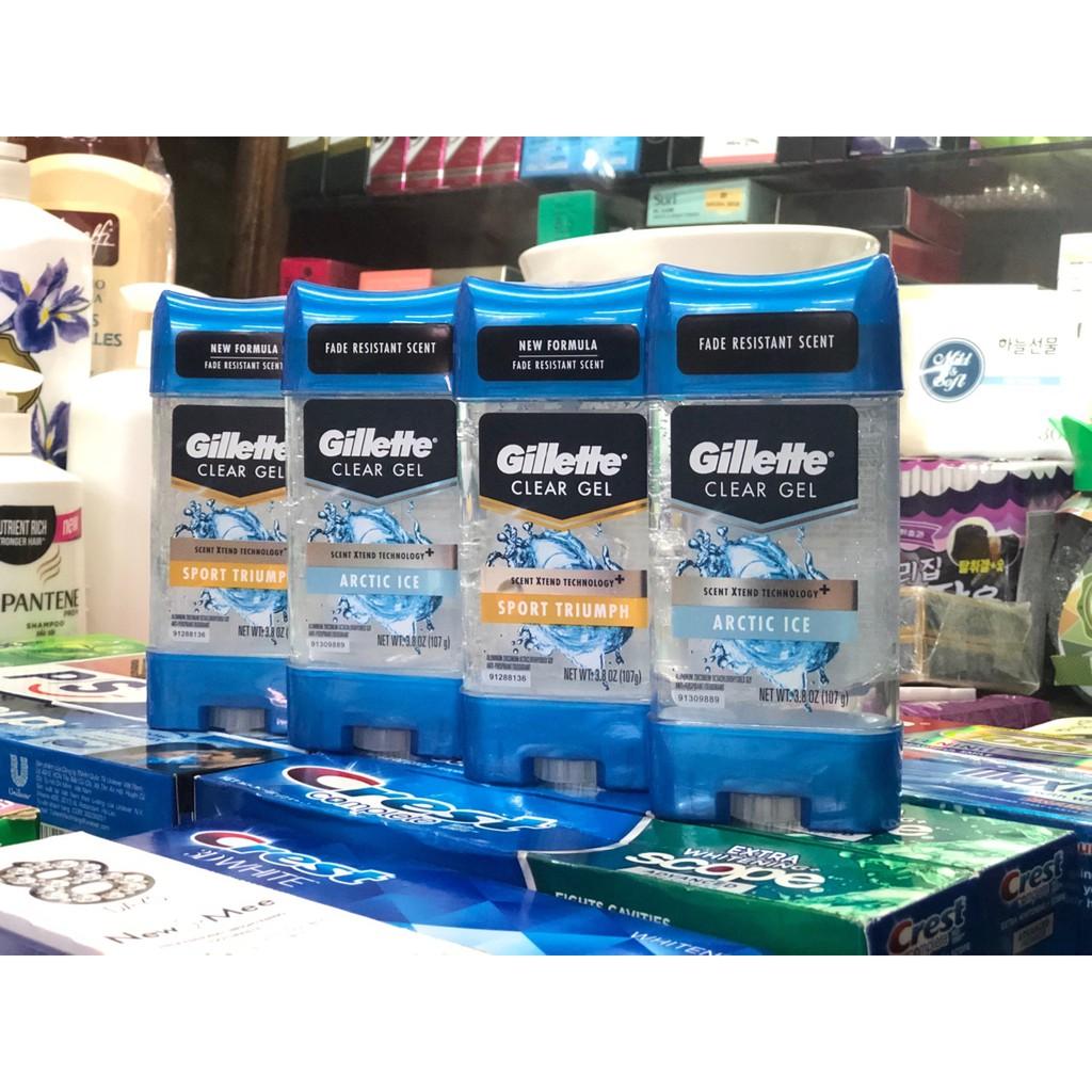 Lăn khử mùi nam Gillette Clear Gel 107g