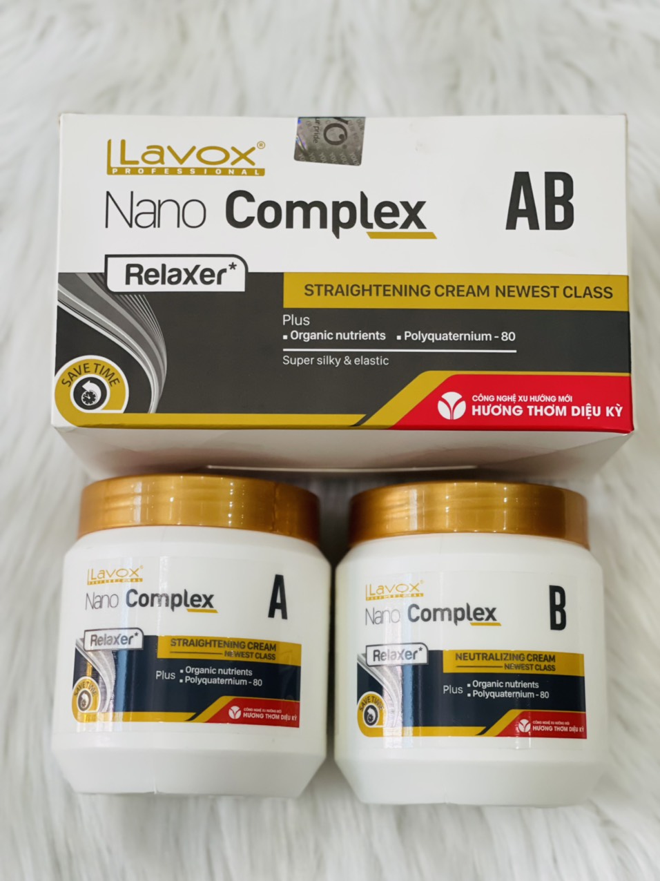 Kem Duỗi thẳng tóc Cao Cấp công nghệ Nano Complex 500mlx2 thương hiệu LAVOX - Hương thơm diệu kỳ