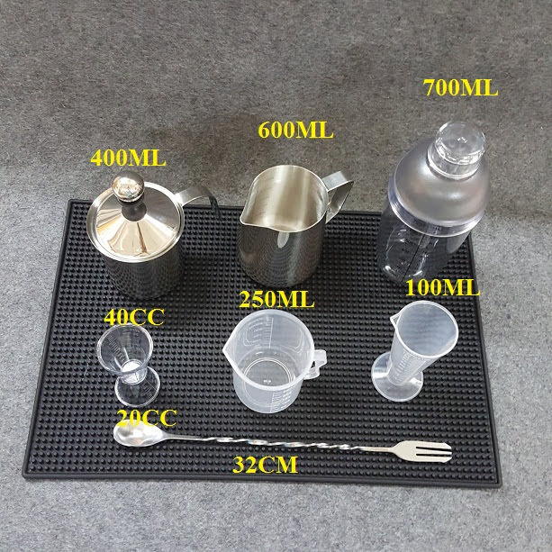 [HCM]Combo 8 dụng cụ pha chế cà phê, sinh tố, barista