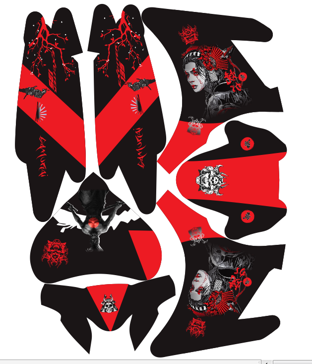 Tem trùm exciter 135 samurai đỏ đen, tem exciter 135, team trùm exciter 135, tem xe exciter 135, team trùm ex 135, team xe exciter 135 samurai đỏ đen