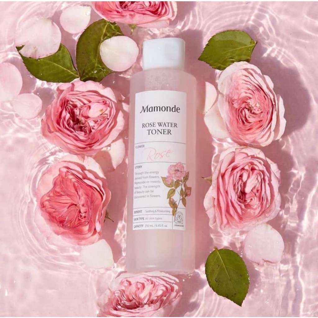 Nước Hoa Hồng Rose Mamonde Water Toner 250ml Làm Dịu , Cấp Ẩm