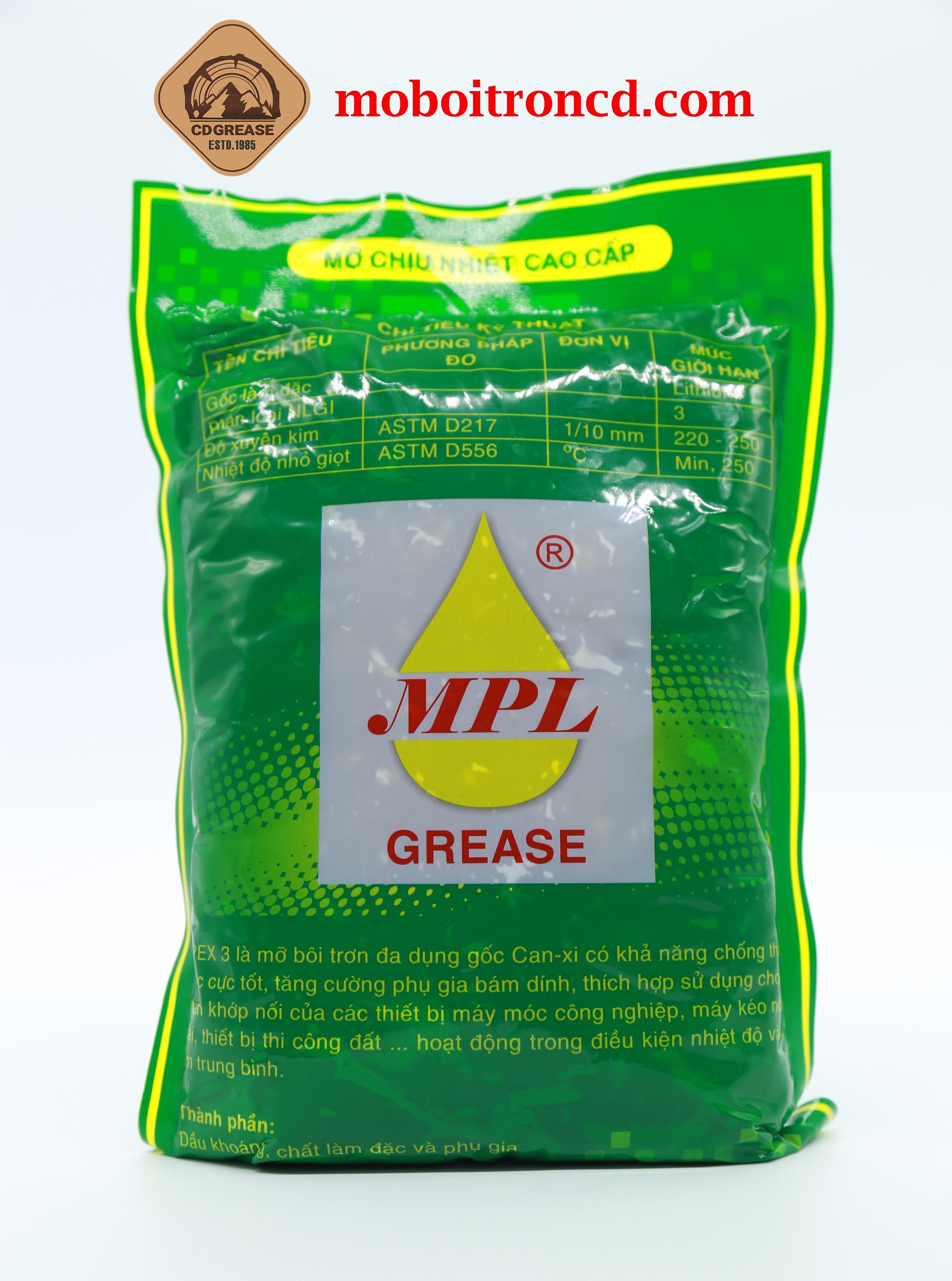 Mỡ bò chịu nhiệt Lipex bịch 500g
