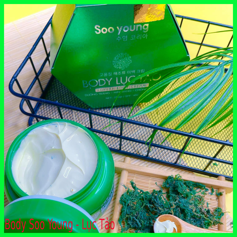 Kem Body Soo Young - Kem Body Lục Tảo Soo Young Korea 250gr Chính hãng