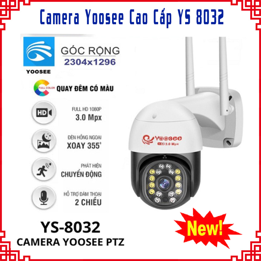 CAMERA IP WIFI YOOSEE 3 RÂU 2023 XOAY 360 ĐỘ ĐÀM THOẠI 2 CHIỀU BÁO ĐỘNG CHỐNG TRỘMCAMERA GIA ĐÌNH NHỎ GỌNCAMERA AN NINH GIÁM SÁT WIFICAMERA WIFI YOOSEE