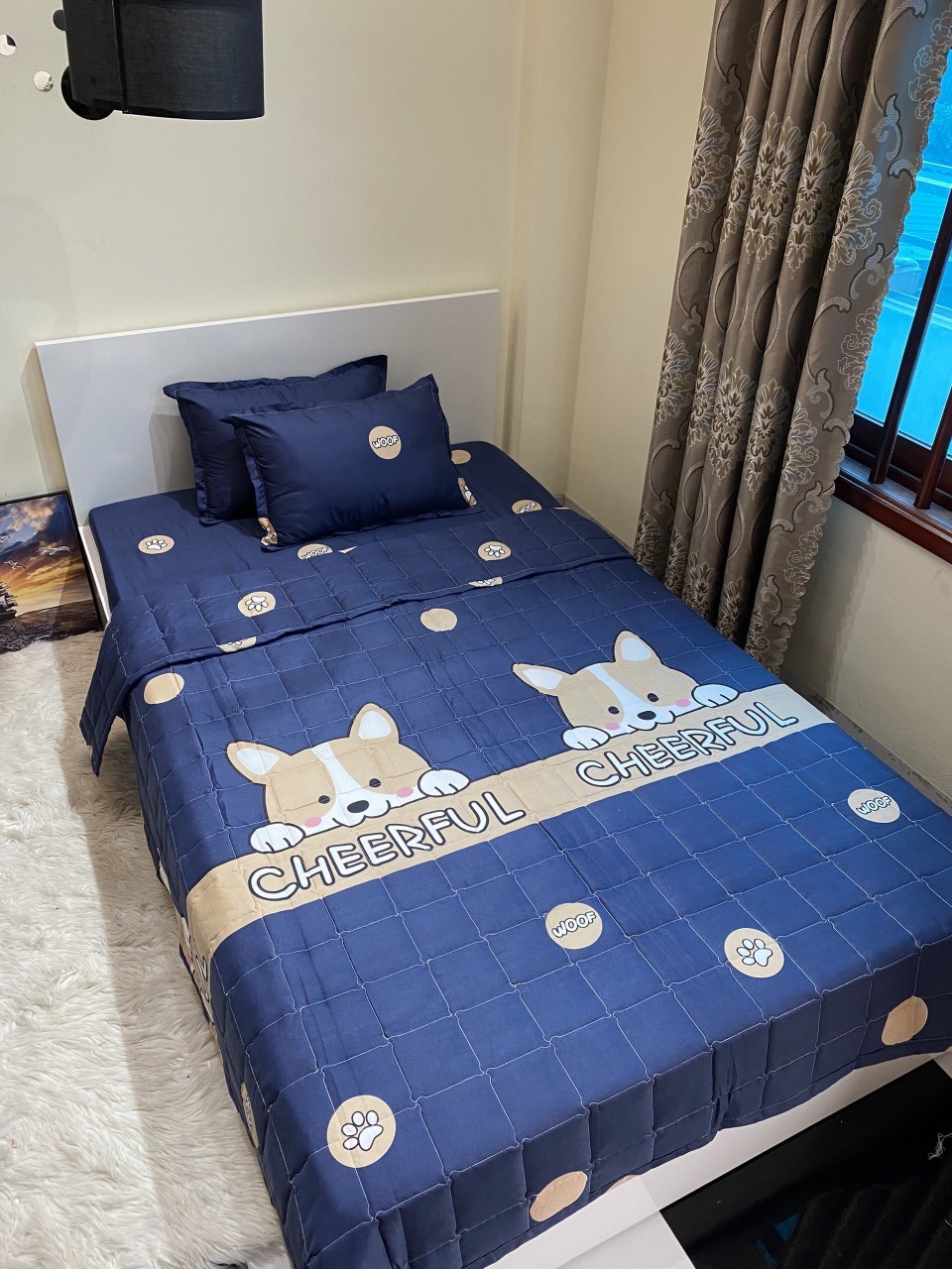 Bộ 5 món chăn hè thu, ga gối mẫu mới: thỏ tim xanh, nâu, tim đỏ new, cá voi xanh, công chúa ... - có bán lẻ Chỉ mua 01 chăn hè - Mền đắp điều hoà