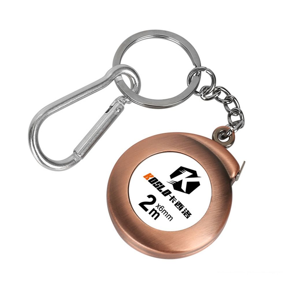 Trader mini thước đo quà tặng dụng cụ đo móc khóa móc khóa đo lường thước kẻ có thể thu vào 2m thước dây móc khóa dụng cụ đo lường