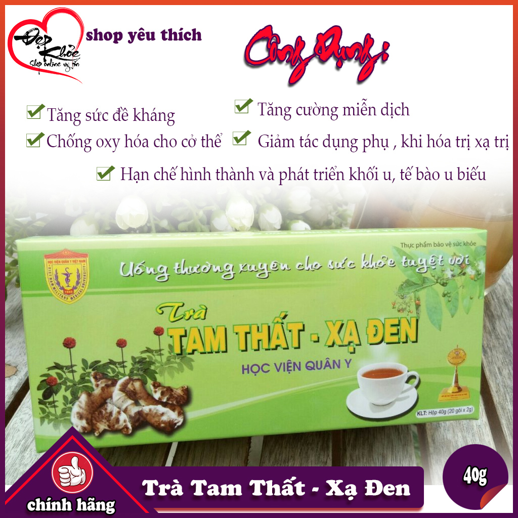 [HCM]Trà tam thất xạ đen Học Viện Quân Y