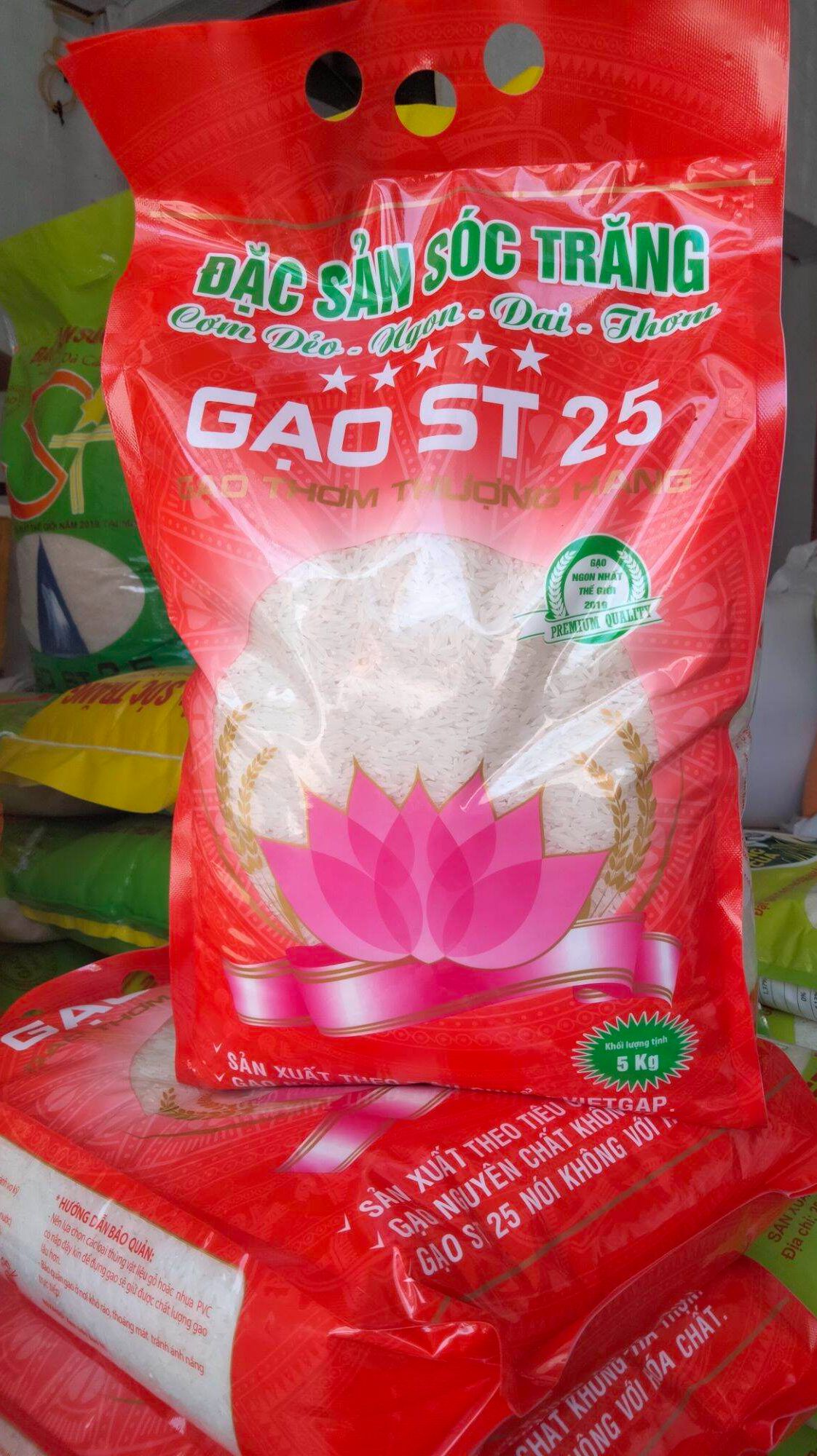 Gạo ST25 đặc sản Sóc Trăng - (Túi 5kg ông Cua)