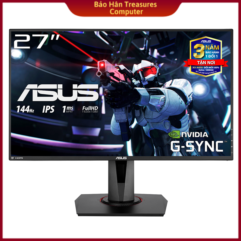 Màn Hình Game ASUS VG279Q 27 inch IPS 144Hz 1ms MPRT Full HD 2 Loa FreeSync - Hàng Chính Hãng