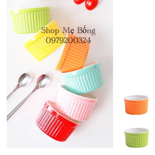 Cốc sứ ramekin /khuôn sứ bánh flan 100ml và 150ml