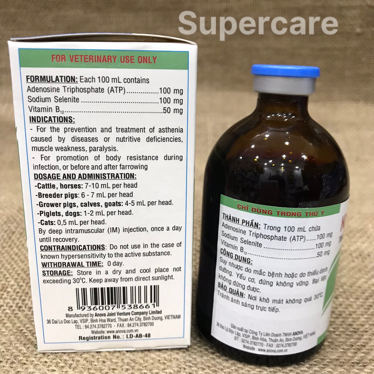 [Hoàn tiền 10%] [CÓ HỎA TỐC] NOVA ATP Complex 100ml - Tăng Lực Vitamin Chó Mèo HSD: 17/11/2022 (Tặng kèm ống tiêm)