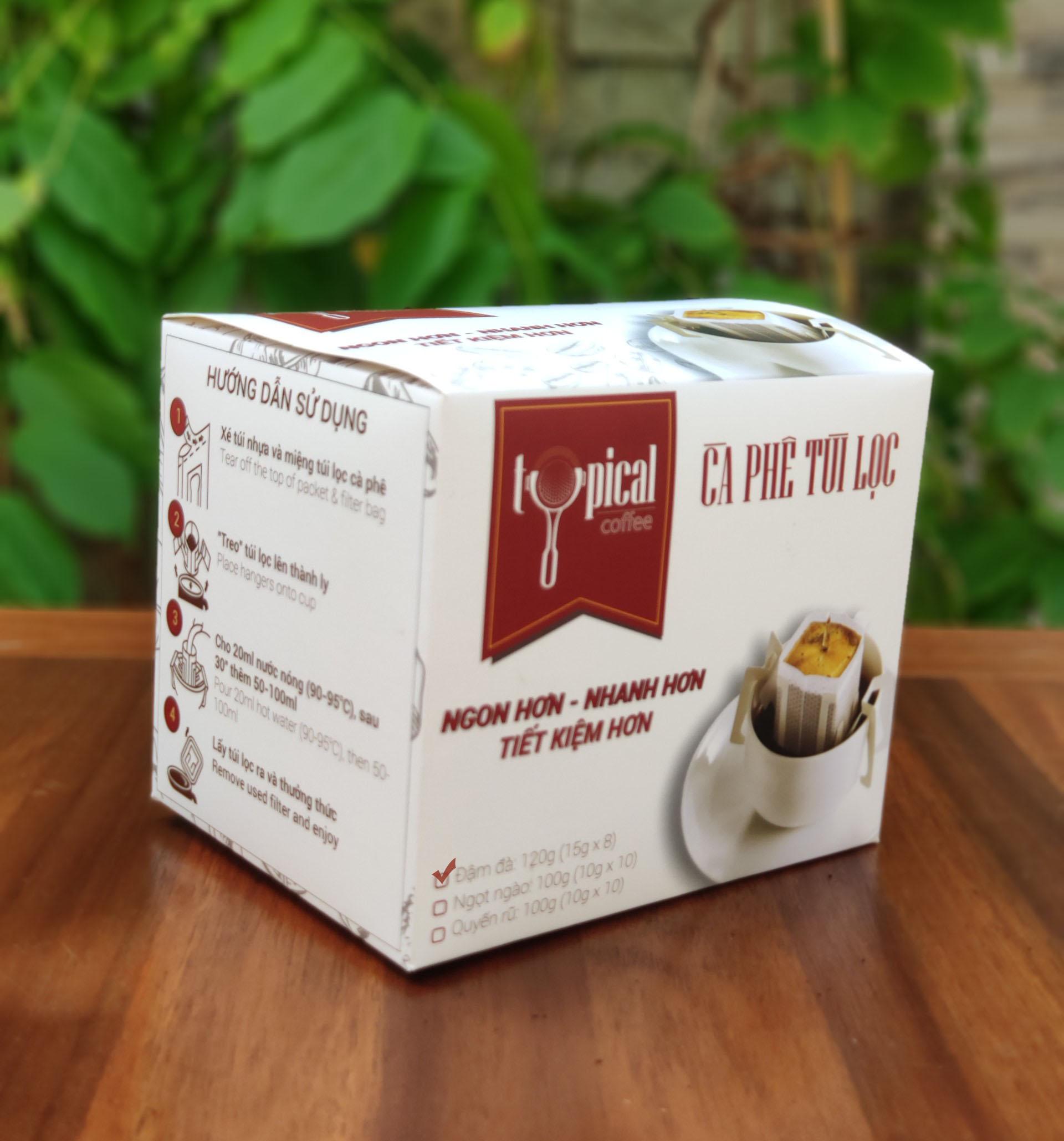 Cà phê phin giấy - Cafe túi lọc giấy cao cấp Typical Coffee vị Đậm Đà 120g