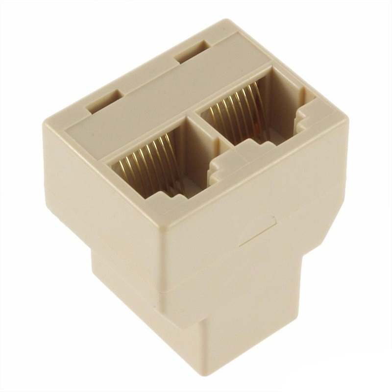 Đầu nối chia mạng lan RJ45 1 ra 2