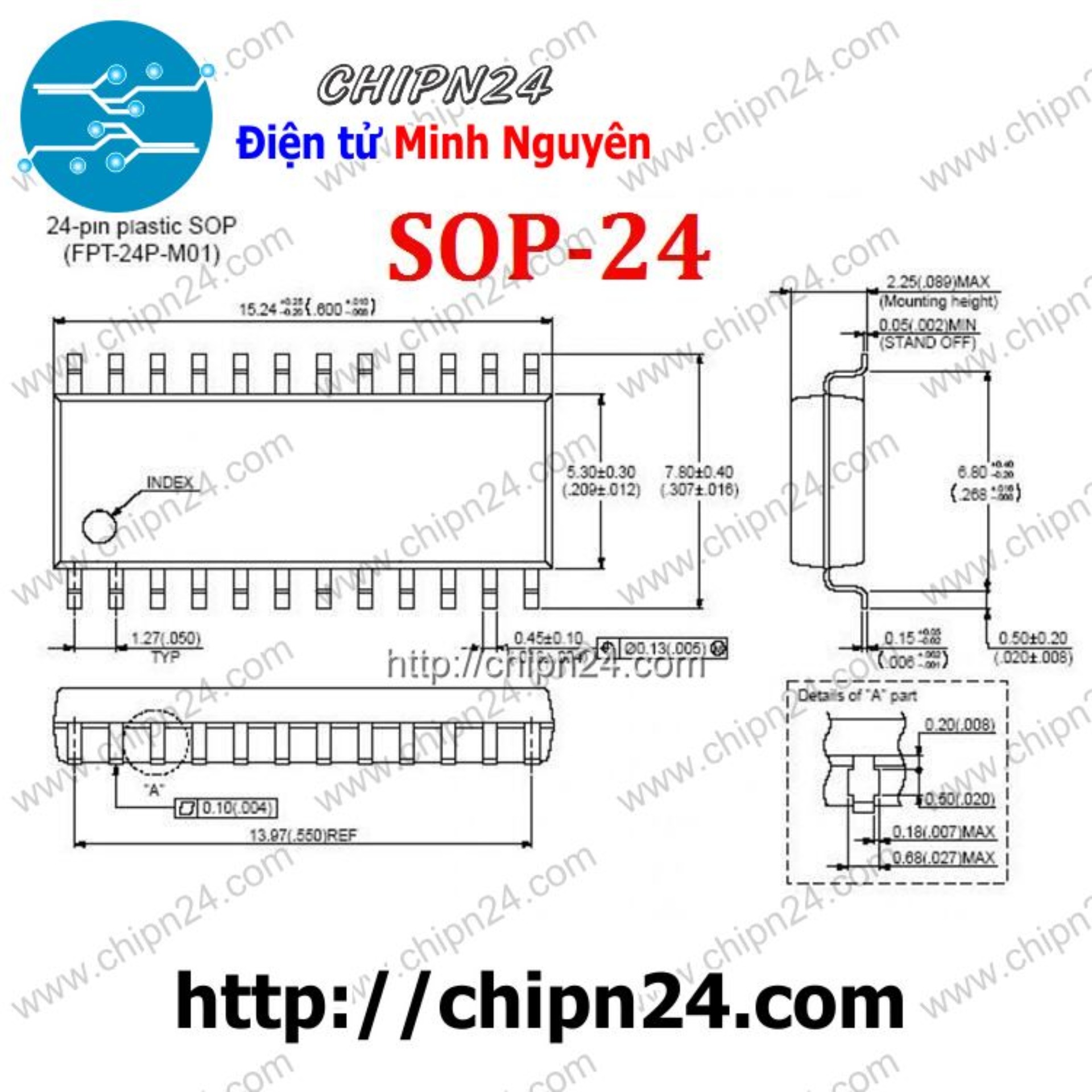 [2 con] (ST) IC Dán MBI5024GF SOP-24 Hàng Tốt (SMD) (MBI5024 5024) - HH003086
