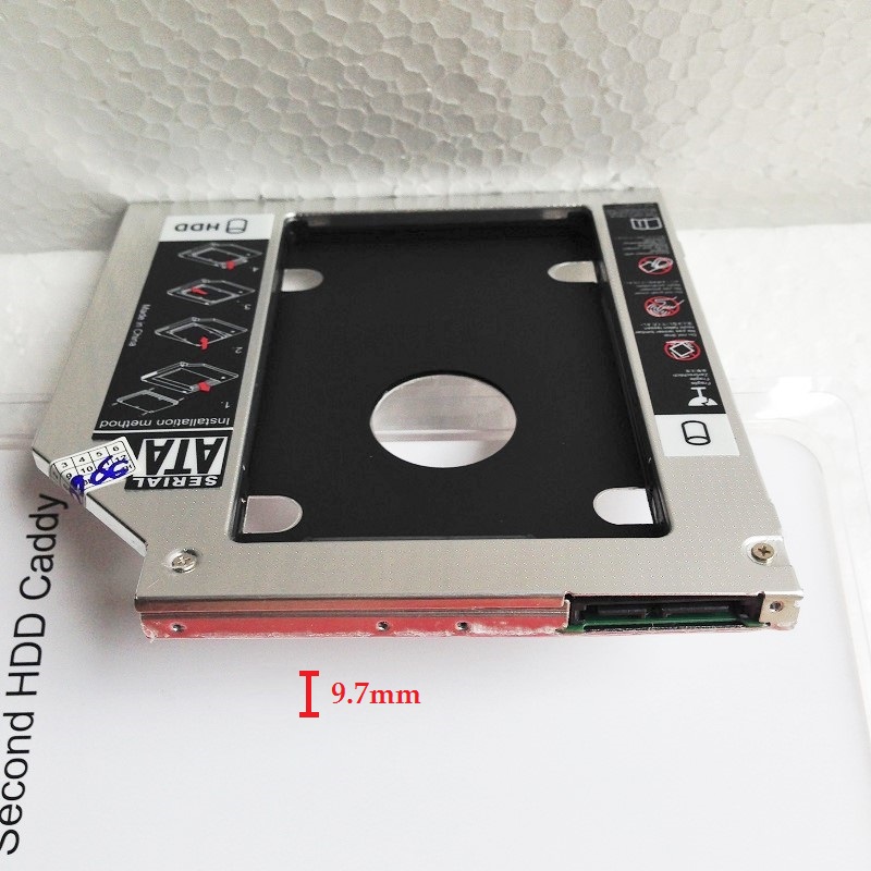 Caddy Bay Khay Đĩa Thay Ỗ DVD Thành HDD Hoặc SDD (Dày 12.7mm)