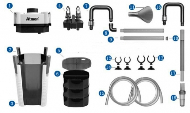 [HOÀN TIỀN 10%]MÁY LỌC THÙNG ATMAN DF700